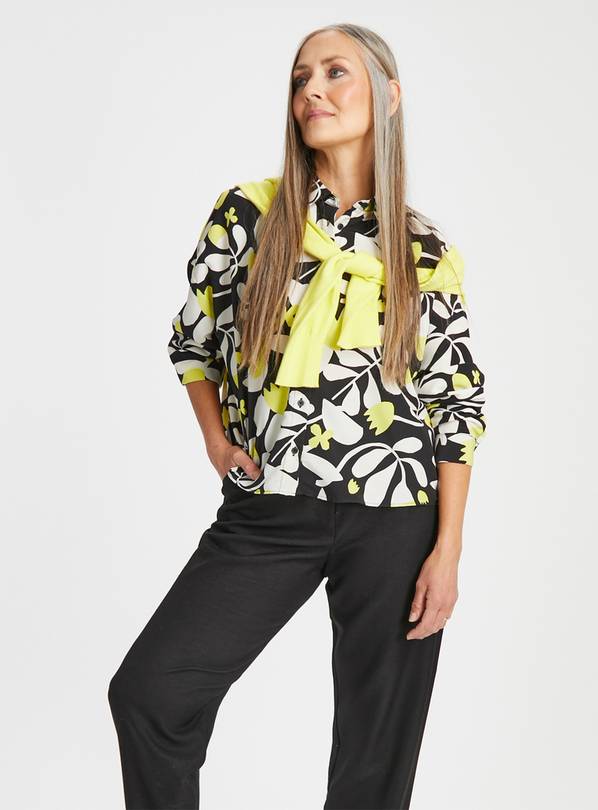 Floral Print Boxy Shirt 10